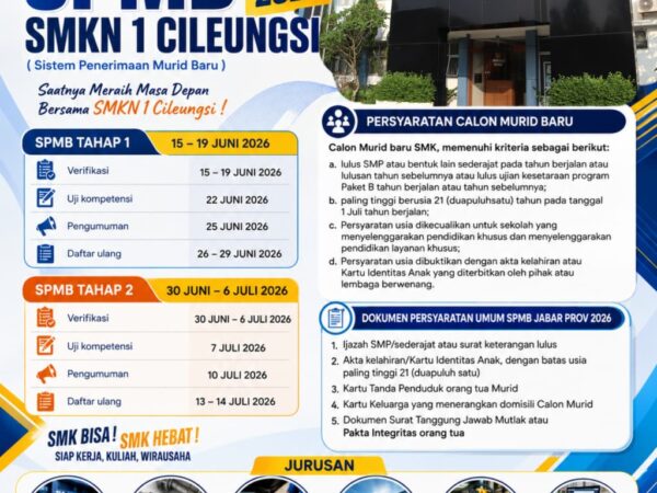 SPMB 2026 SMK Negeri 1 Cileungsi