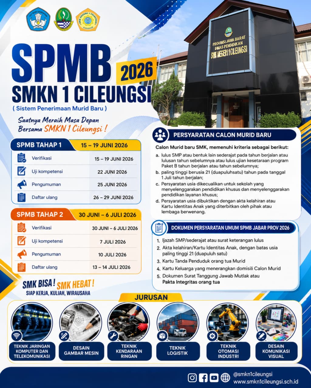SPMB 2026 SMK Negeri 1 Cileungsi